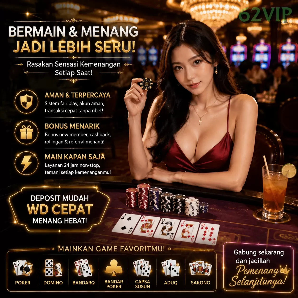 Ikon aplikasi 62vip resmi